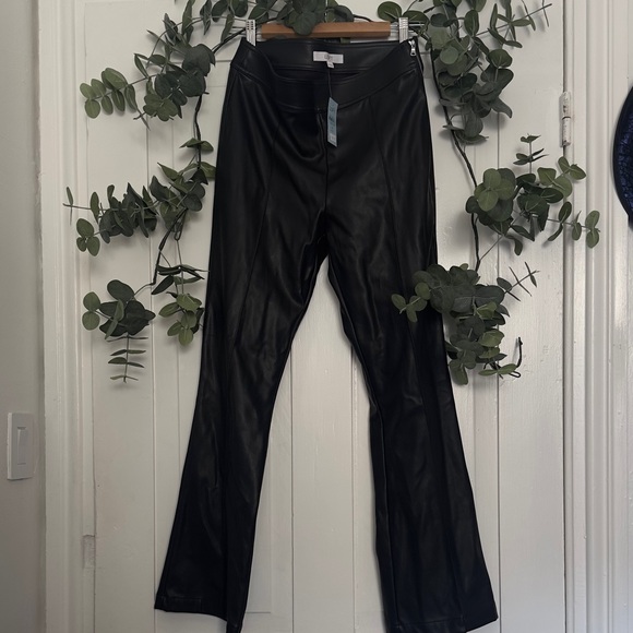 LOFT Pants - LOFT Black Faux Leather Pants